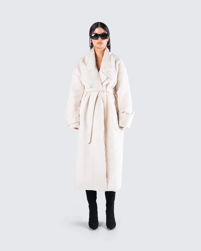 Julian Cream Maxi Coat