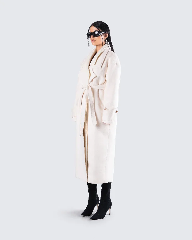 Julian Cream Maxi Coat