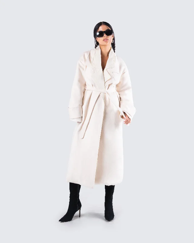 Julian Cream Maxi Coat