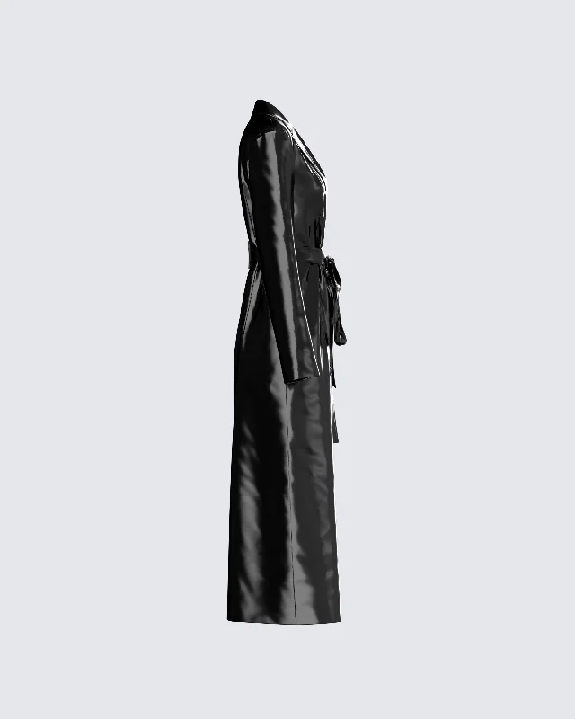 Knox Vegan Leather Coat