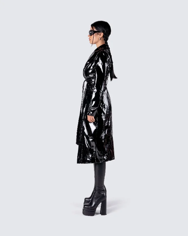 Knox Vegan Leather Coat