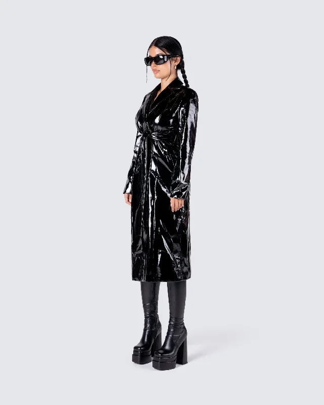 Knox Vegan Leather Coat