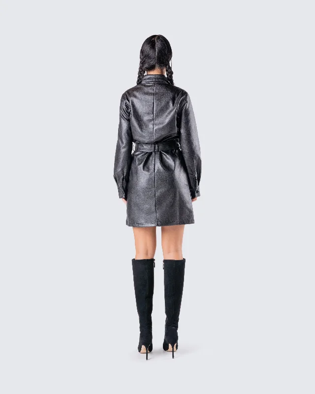 Kylie Vegan Leather Jacket