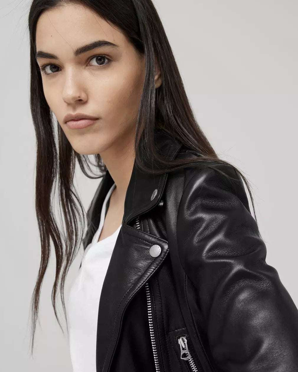 Mack Leather Jacket - Black