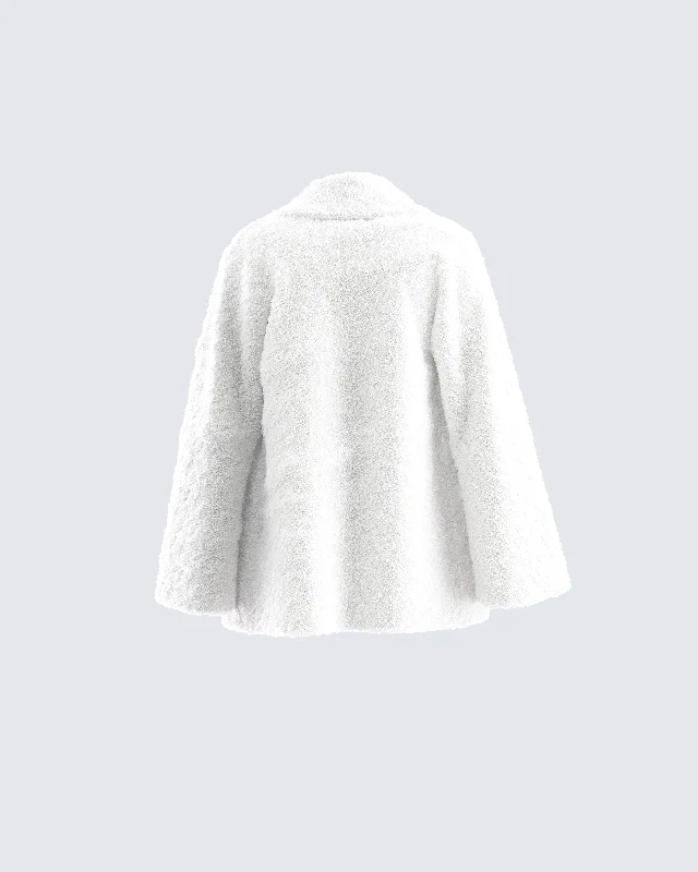 Noah White Fur Coat