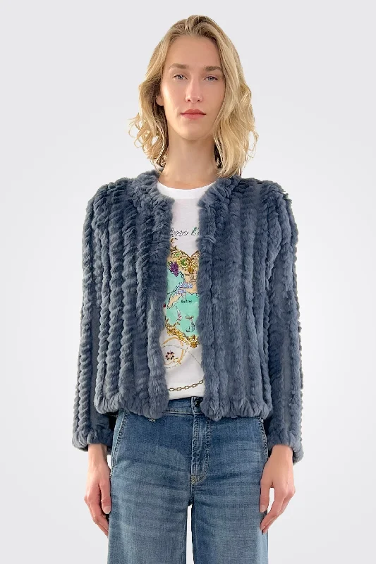 Rosa Fur Jacket - Sea