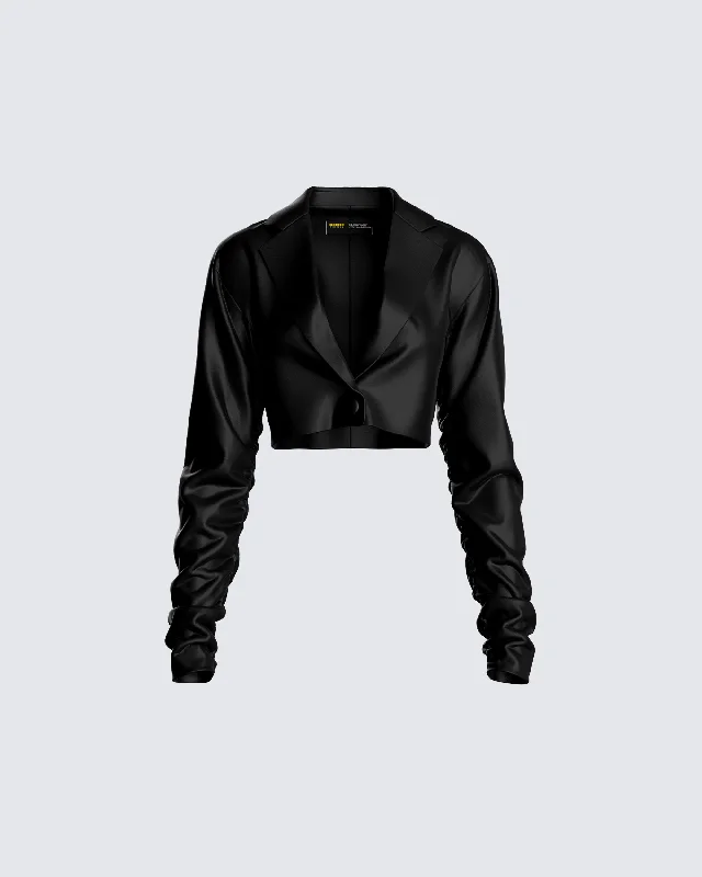 Ryder Black Cropped Jacket