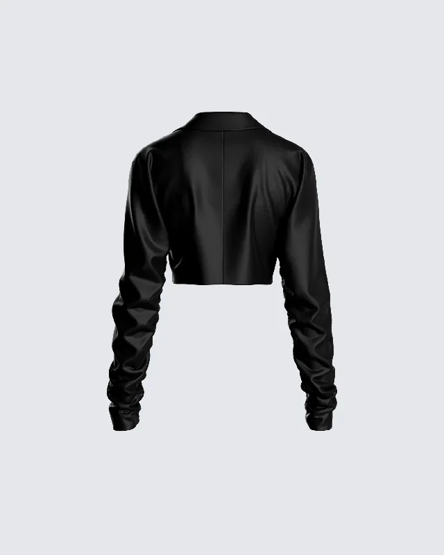 Ryder Black Cropped Jacket