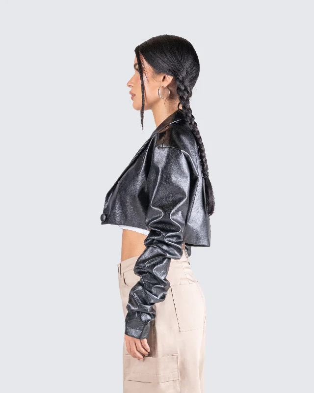 Ryder Black Cropped Jacket