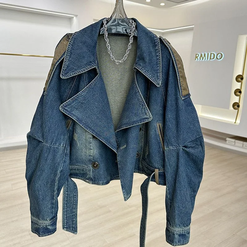 Soft Shoulder Stone Wash Jacket