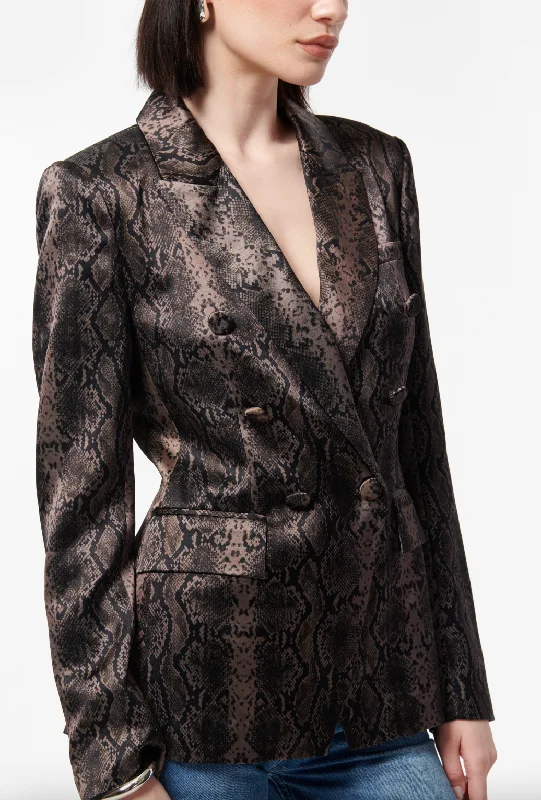 Zana Blazer - Grey Snake