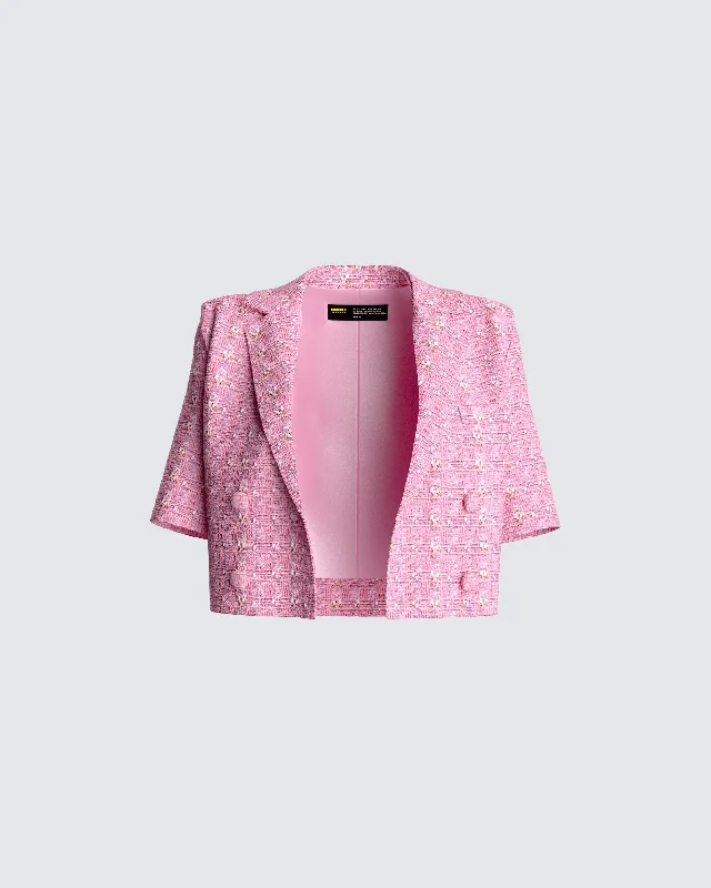 Zola Pink Tweed Jacket