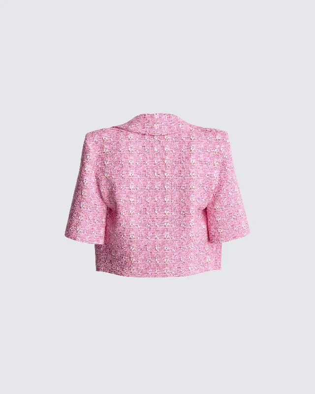 Zola Pink Tweed Jacket