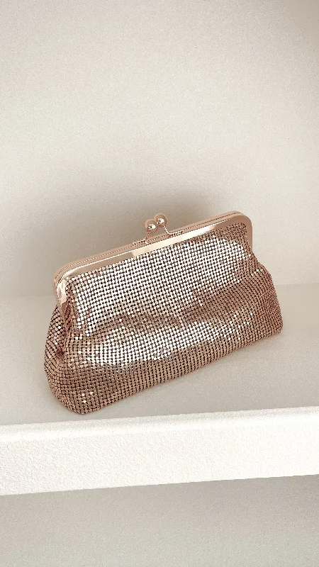 Liberty Mesh Clip Top Event Bag - Gold