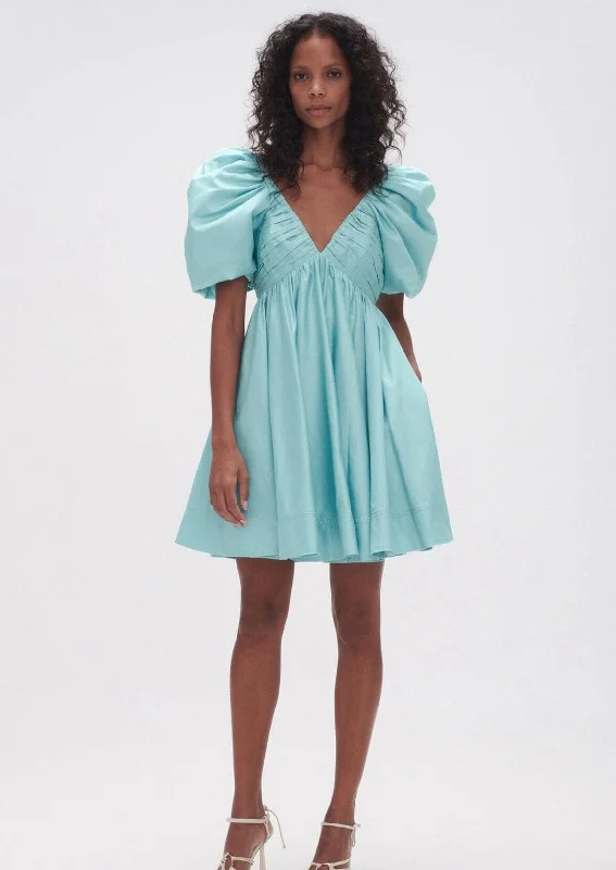 Gabrielle Plunge Mini Dress -  Spearmint