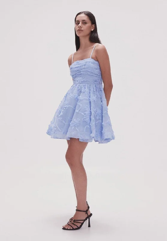 Evangeline Mini Dress Light Blue