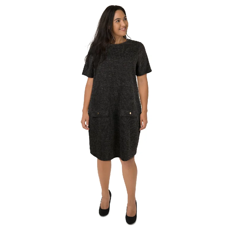 lily morgan Women's Plus City Chic Sweater Knit Dress