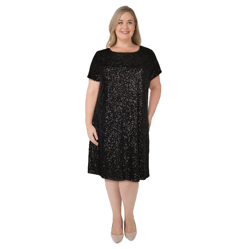 lily morgan Women's Plus Sequin Dress