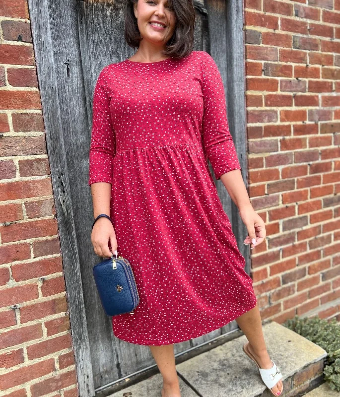 Red Dot Guelder Rose Dress