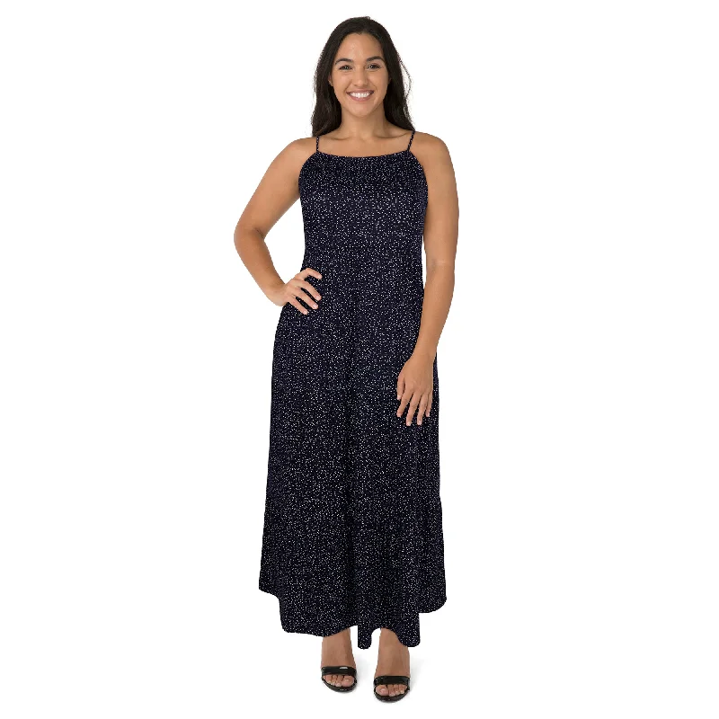 Women's Plus Sleeveless Printed Maxi Dress